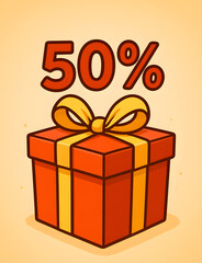 UNA SCATOLA SCONTO 50 %