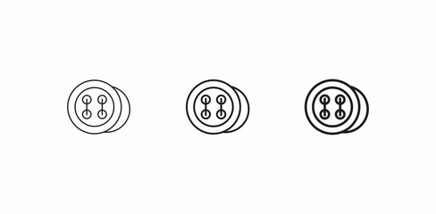 wear buttons icon sign vector