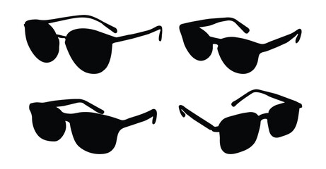 Black modern eye protection goggles package design