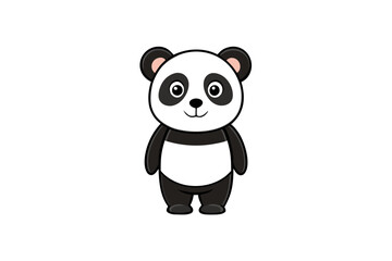 Naklejka premium Black Panda