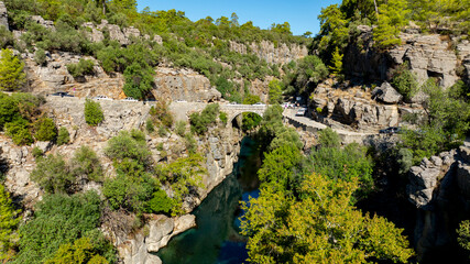 Köprülü Canyon is a canyon and a National Park in the Province of Antalya, Turkey. Covering an area of 366 km², it was established as a national park . Aerial photo