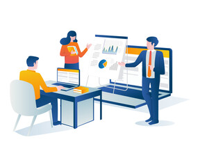 business meeting in office