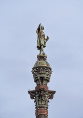 Fototapeta premium Monument to Christopher Columbus in Barcelona