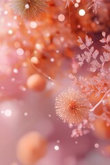 A Beautiful and Ethereal Floral Dreamscape with Delicate Blossoms and Soft Pastel Hues Captivating the Imagination in an Enchanting Abstract Realm