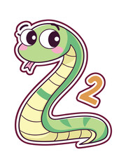 Cute Cartoon Number Shaped Sticker Pack For Kids And Teachers