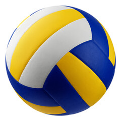 Volleyball ball isolated on white background, full depth of field