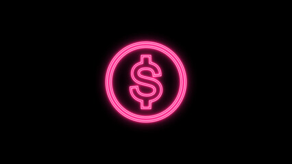 Dollar icon motion. Dollar, motion, money, exchange. Money and Currency Motion Graphic