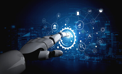 Using AI for business process automation and operations management. A concept for integrating and automating business functions with AI. Motif