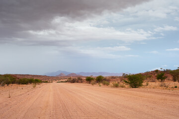 Empty road Namibian desert, Namibia