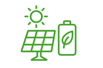 Solar panel charging clean energy battery transparent background
