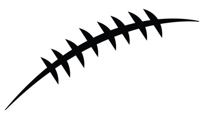 American Football Silhouette Vector Illustration with Clean Minimal Design