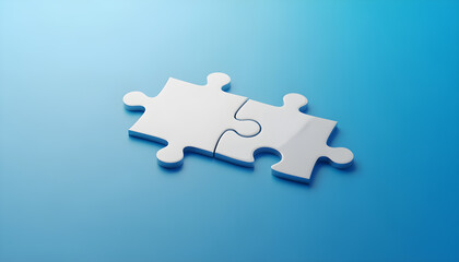 Rectangular puzzle components joined with clean geometry                



 


