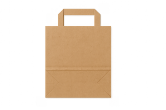 Brown paper bag for eco-friendly shopping and packaging