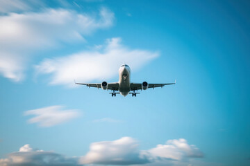 Naklejka premium Soaring Through Azure Skies Now