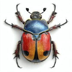 ladybug on white background