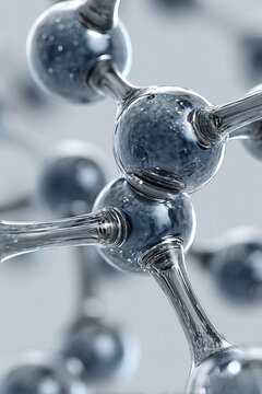 minimal representation of chemical element structure of lithium, glowing atomic connections, abstract scientific art