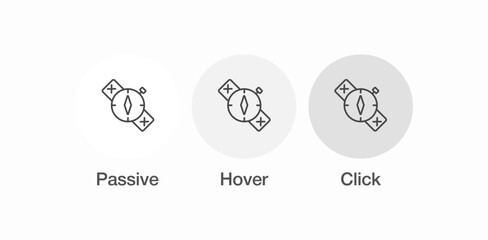 compass wrist watch icon sign vector