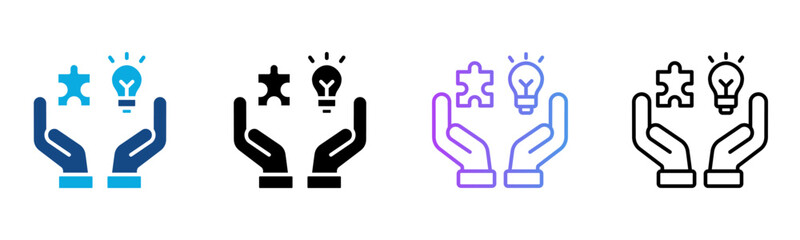 Creative Icon Multiple Style Vector Illustration
