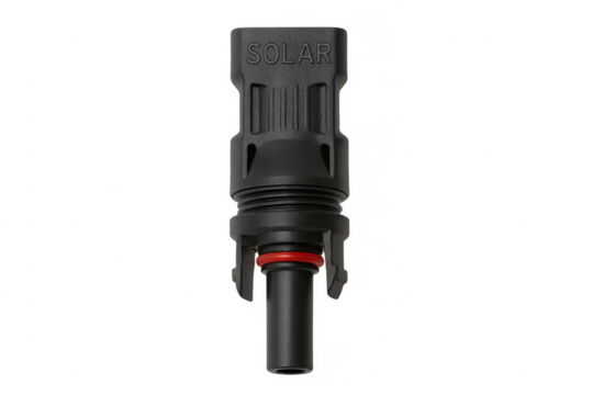 Solar panel connector for photovoltaic energy installations