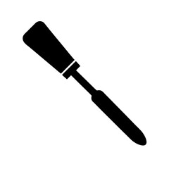 A chisel silhouette icon vector illustration
