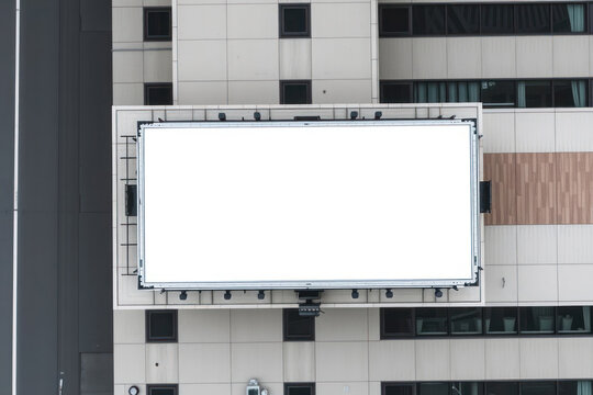 Urban Advertising, Blank White Billboard Display