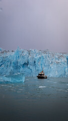 View of Islandis glacier in Qalerallit Sermia fjord, Greenland, with calving icebergs and glacier wall, August 2025  © Neil_Benison_Photos