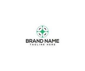 Abstract Logo Concept: A minimalist graphic represents a modern brand, featuring a clean design that communicates values.