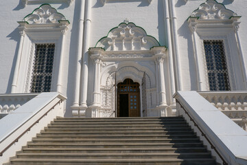 The territory of the Astrakhan Kremlin, the architecture of the Assumption Cathedral
