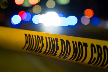Police crime scene tape