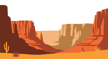 Vibrant canyon landscape evoking the spirit of the desert southwest showcasing nature's grandeur