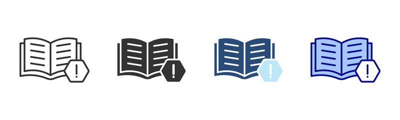 Instruction Icon Set. Designed In Multi Style