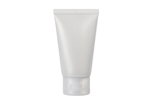 Blank plastic skincare lotion tube for body cream or facial cleanser