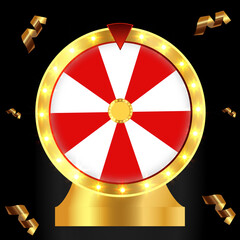 Lucky Spin Wheel Vector Illustration Wheel of fortune 