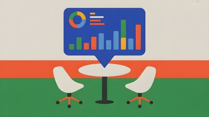 AI office with diverse team analyzing digital data screens