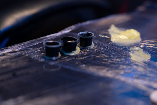 Tattoo ink caps and petroleum jelly