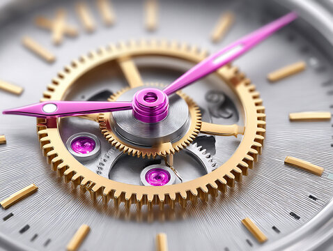 extreme close-up of a master watchmaker meticulously assembling the intricate gears of a luxury watc
