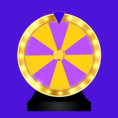 Wheel of fortune Lucky Spin Wheel Vector Illustration