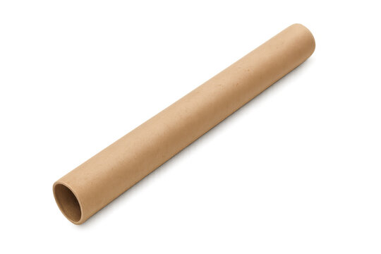 Cardboard mailing tube packaging isolated on transparent background - Powered by Adobe