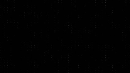 Abstract minimalistic futuristic cyber black geometry background. Presentation cover texture pattern white circles dots in dark space.