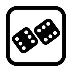 Icon black vector silhouette , clip art, and symbol. Shilhouette of icon  concept and simple design