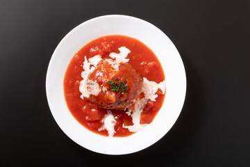 トマト煮込みハンバーグ
