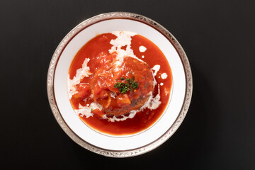 トマト煮込みハンバーグ