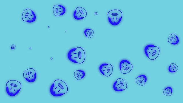 head pinguin pattern animation video