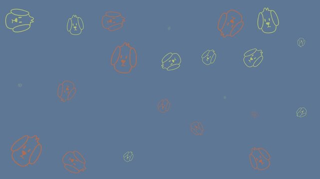 dog pattern animation video