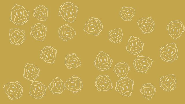 monkey pattern animation video