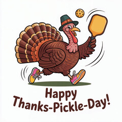 Pickleball Happy Thanks-Pickle-Day - Thanksgiving pickle ball