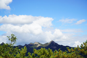 the scenery of Bukhansan Mountain