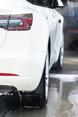 Eco-Friendly Cleaning: Washing an Electric Car at Home