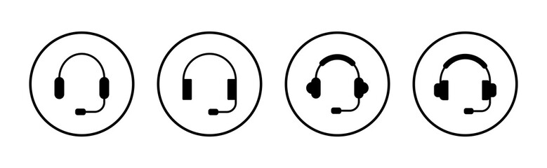 Headphone icon vector. Headvector sign and symbol