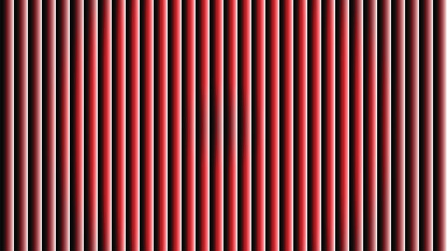 Abstract heart shape formed by vertical red and pink stripes